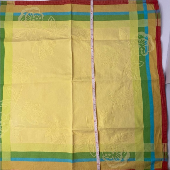 Fateba Lot Jacquard 1 Placemat 2 Napkins Made in Portugal 100% Cotton Bright. - Picture 5 of 8